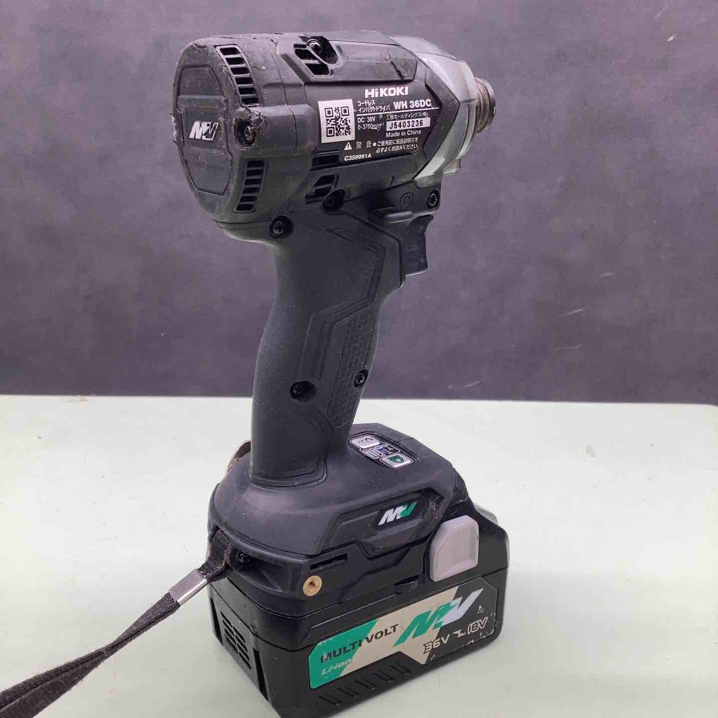 ★ハイコーキ(HIKOKI ※旧:日立工機) コードレスインパクトドライバー WH36DC(2XPSZ)(B)【越谷店】 ☆ハイコーキ(HIKOKI ※旧:日立工機) コードレスインパクトドライバー