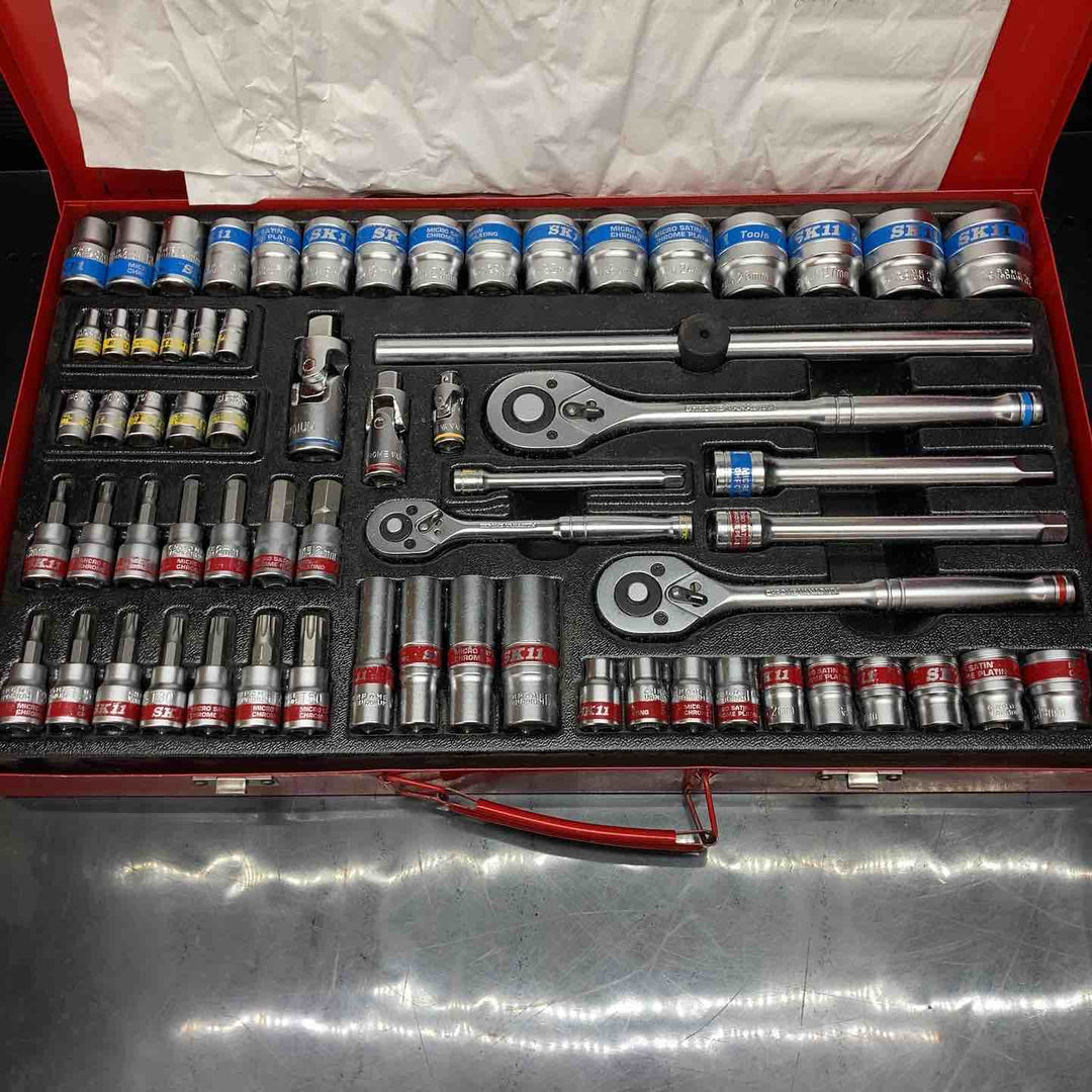 ◇SK11 フルソケットレンチセット TS-2465M 差込角:6.3mm 9.5mm 12.7mm 65点 1セット【川越店】