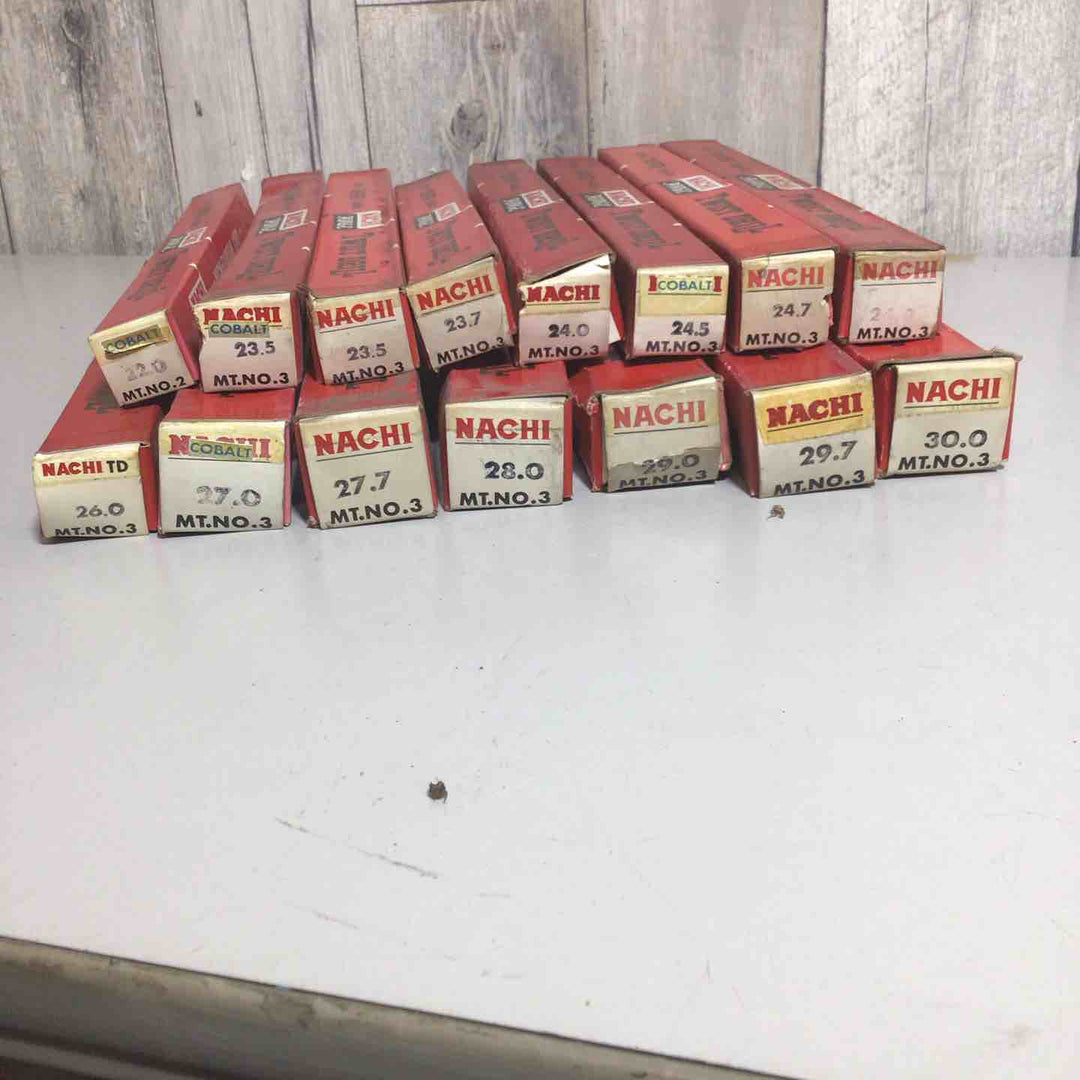 【未使用品】 Nachi 不二越 ナチ テーパーシャンクドリル 15本 22.0 23.5 23.7 24.0 24.5 24.7 24.9 26.0 27.0 27.7 28.0 29.0 29.7 30.0 ※箱ダメージ有 【戸田店】