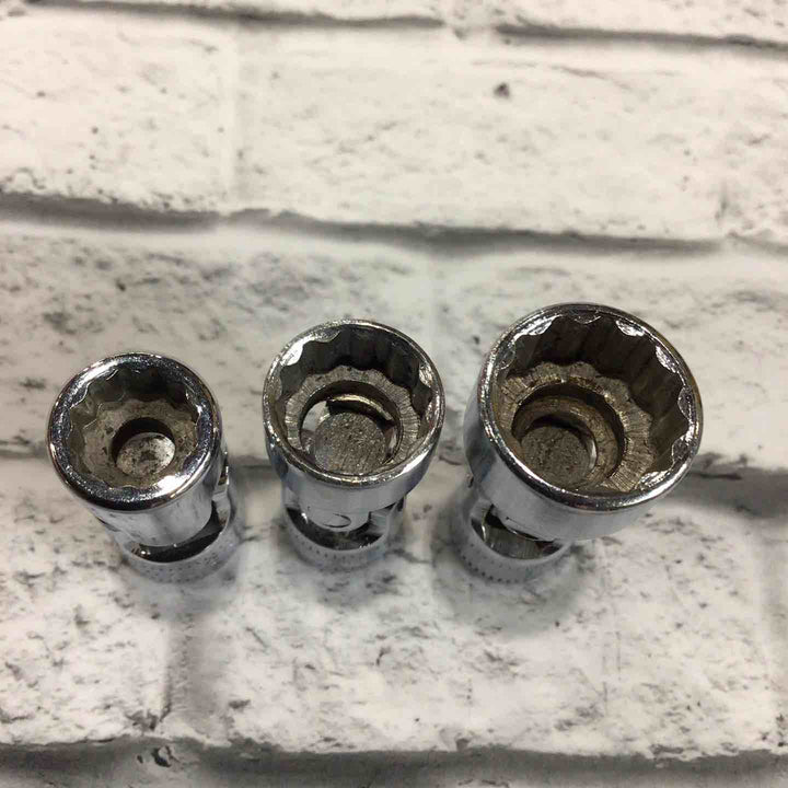 スナップオン(Snap-on) 1/4ユニバーサルソケット3点セット TMUMシリーズ 新・旧ロゴ混ざり 【川口店】