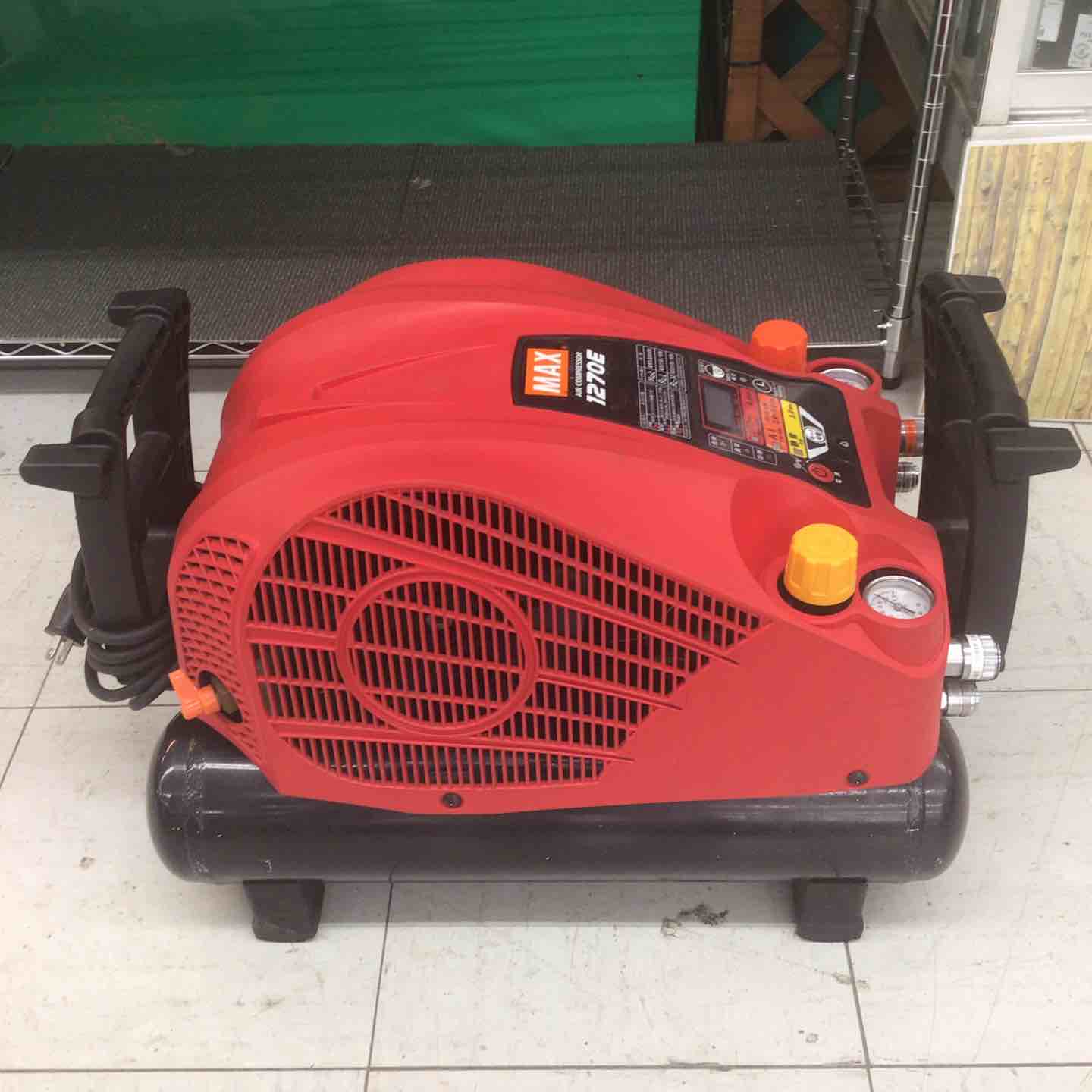 中古品】 マックス/MAX エアコンプレッサー AK-HL1270E_レッド 【鴻巣