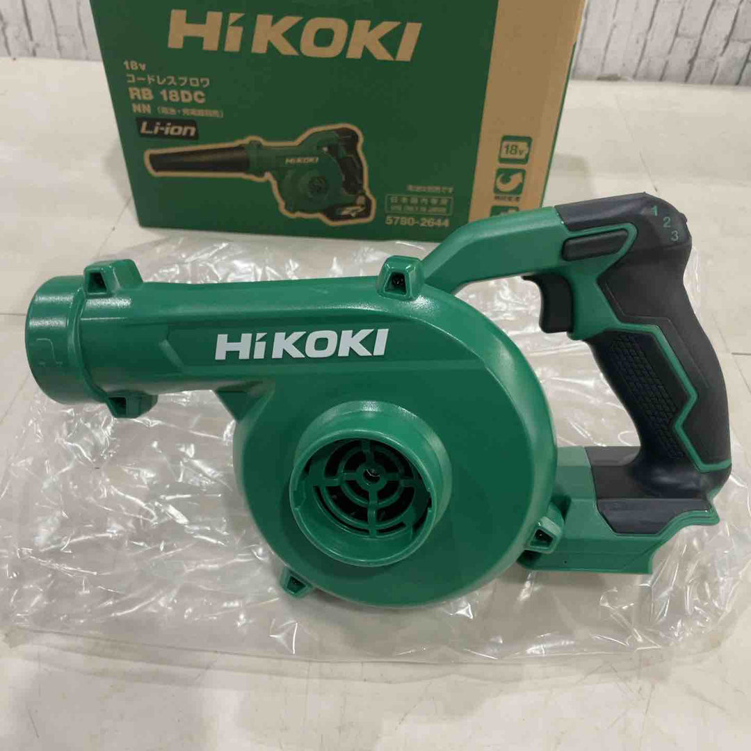 ★ハイコーキ(HIKOKI ※旧:日立工機) コードレスブロア RB18DC(NN)【川口店】