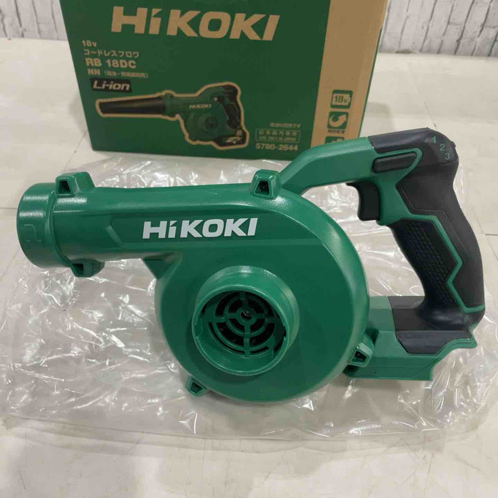 ★ハイコーキ(HIKOKI ※旧:日立工機) コードレスブロア RB18DC(NN)【川口店】