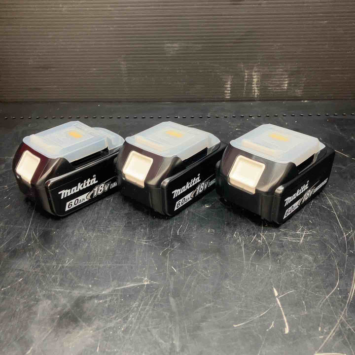 マキタ(makita) リチウムイオンバッテリー 18V/6.0Ah BL1860B 3個セット【川越店】