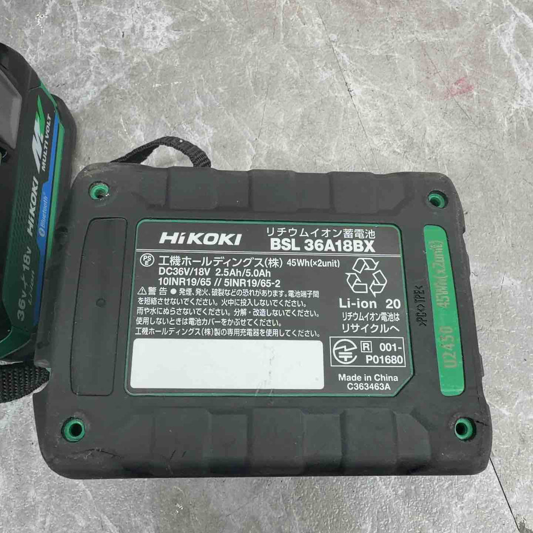 ★ハイコーキ(HIKOKI ※旧:日立工機) コードレスインパクトドライバ フォレストグリーン WH36DD(2XHGSZ)【八潮店】