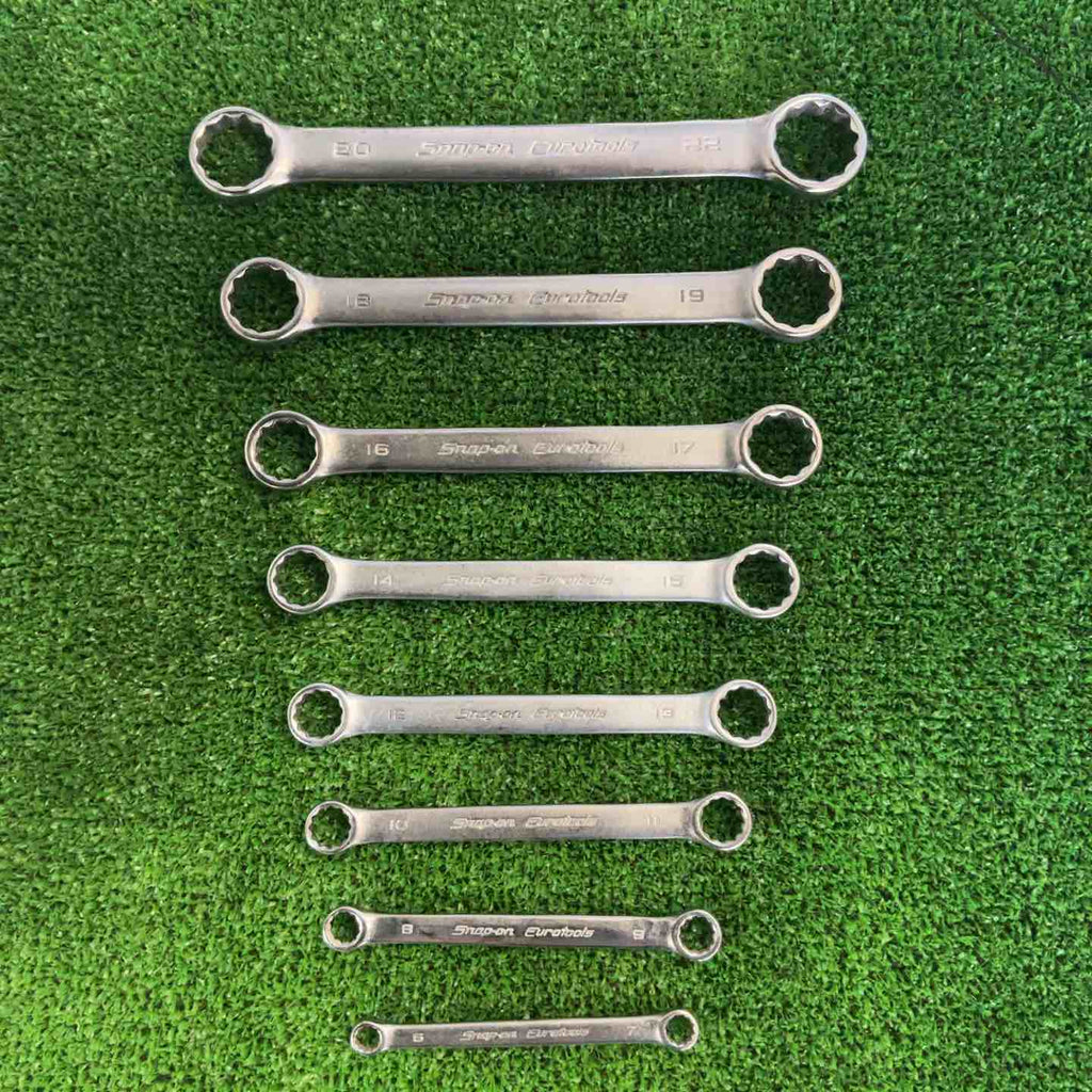 スナップオン(Snap-on) Eurotools ユーロ ストレートメガネレンチ 8本