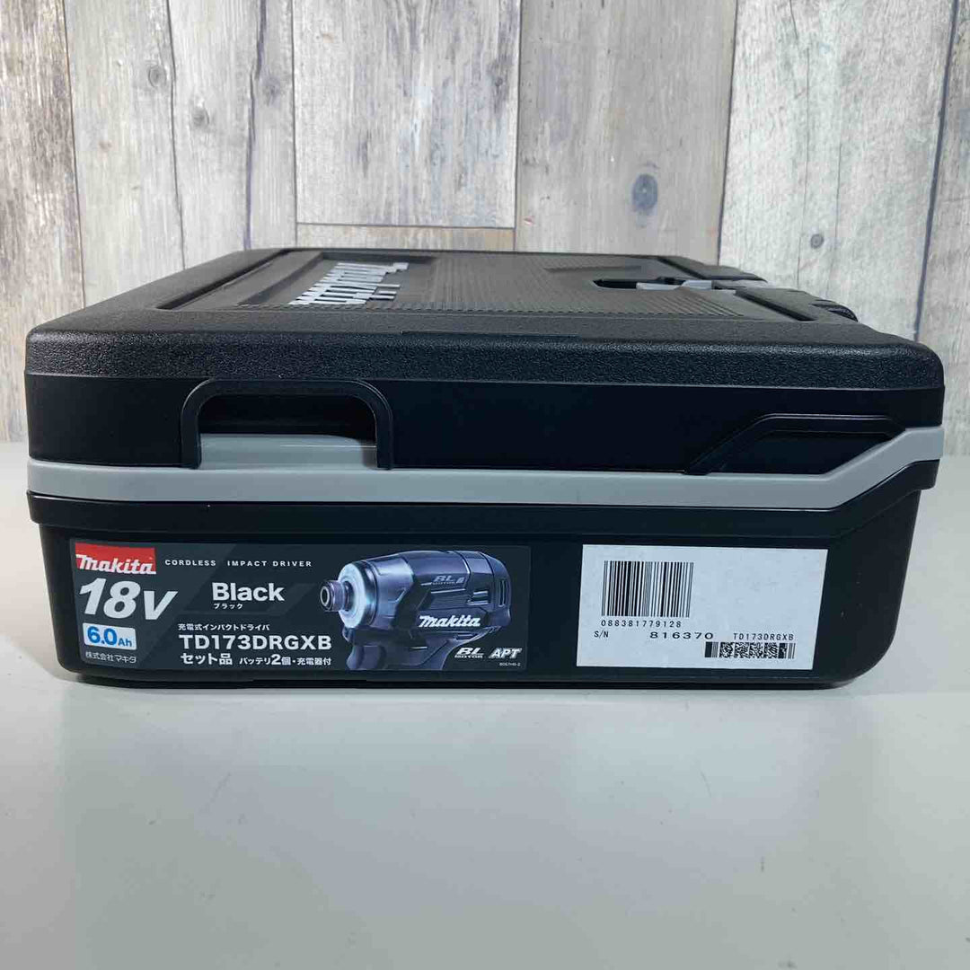 ★マキタ(makita)18V コードレスインパクトドライバー TD173DRGXB 純正品 バッテリー2個付き【戸田店】