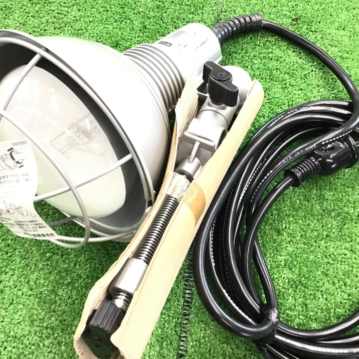 ハタヤ　防雨型水銀作業灯　バラストレス水銀ランプ　１００Ｖ５ｍ　バイス付　RGM-205【桶川店】