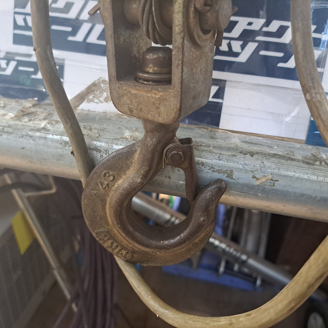 ◇トーヨーコーケン 電動ウインチ(ワイヤー) 微速付ベビーホイスト BH-820T【草加店】