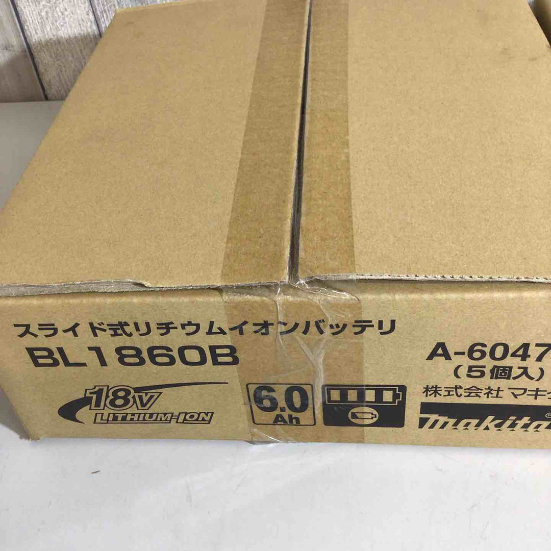 【未使用品(未開封)】★純正品★マキタ(makita) リチウムイオンバッテリー 18V/6.0Ah BL1860B 10個セット【戸田店】