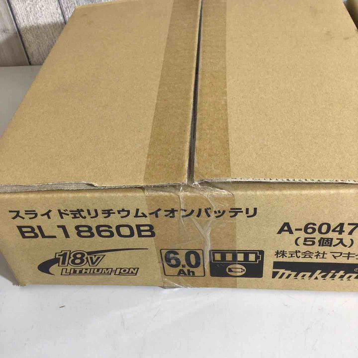 【未使用品(未開封)】★純正品★マキタ(makita) リチウムイオンバッテリー 18V/6.0Ah BL1860B 10個セット【戸田店】
