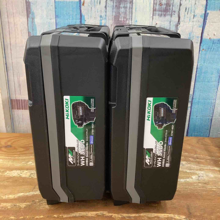 【未使用品】★ハイコーキ(HIKOKI) コードレスインパクトドライバ ブラック WH36DD(2XHBSZ) 2台セット まとめ売り 純正【柏店】