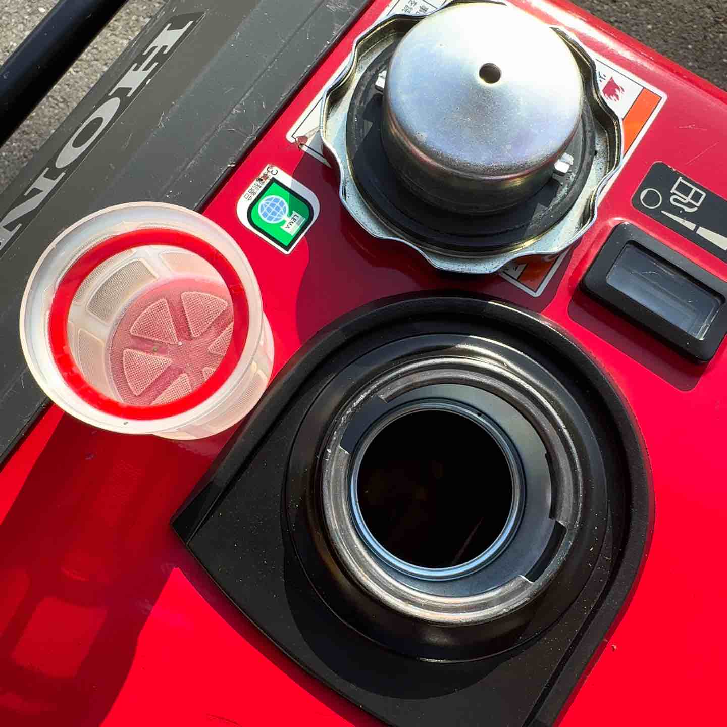 ホンダ 防音型サイクロコンバーター 2.2Kvエンジン発電機　EX22 中古品 発電機 ホンダ サイクロコンバーター 送料無料 EX22-JNA3 ホイール仕様