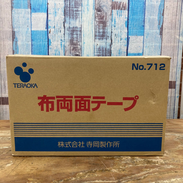 寺岡製作所 No.712 布両面テープ 25mm×15ｍ 60巻【柏店】