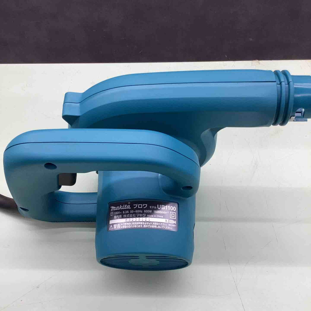 マキタ(ｍakita) ハンドブロワ UB1100 電源100ｖ 電流6.3A 質量1.7kg コード長さ5m 集じん 二重絶縁 変速なし  　【越谷店】
