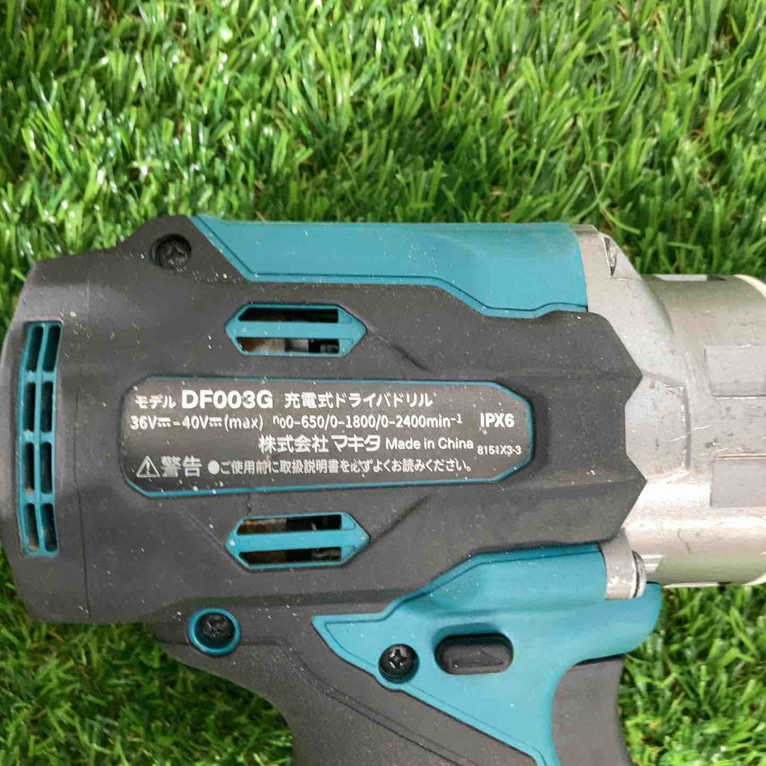 ★マキタ(makita) 40Vmax コードレスドリルドライバー DF003GZ バッテリー１つ付属 ハンドル欠品【戸田店】