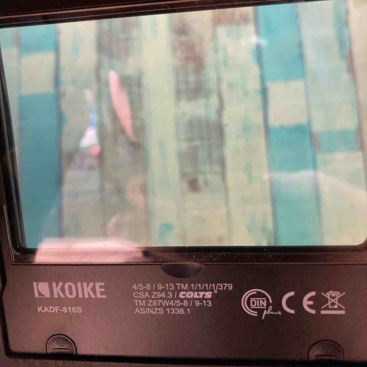 ◆◇中古動作品　KOIKE　小池酸素　自動遮光溶接面　KADF-888S　送料無料◇◆ KOIKE KADF-888S 自動遮光溶接面 熔接