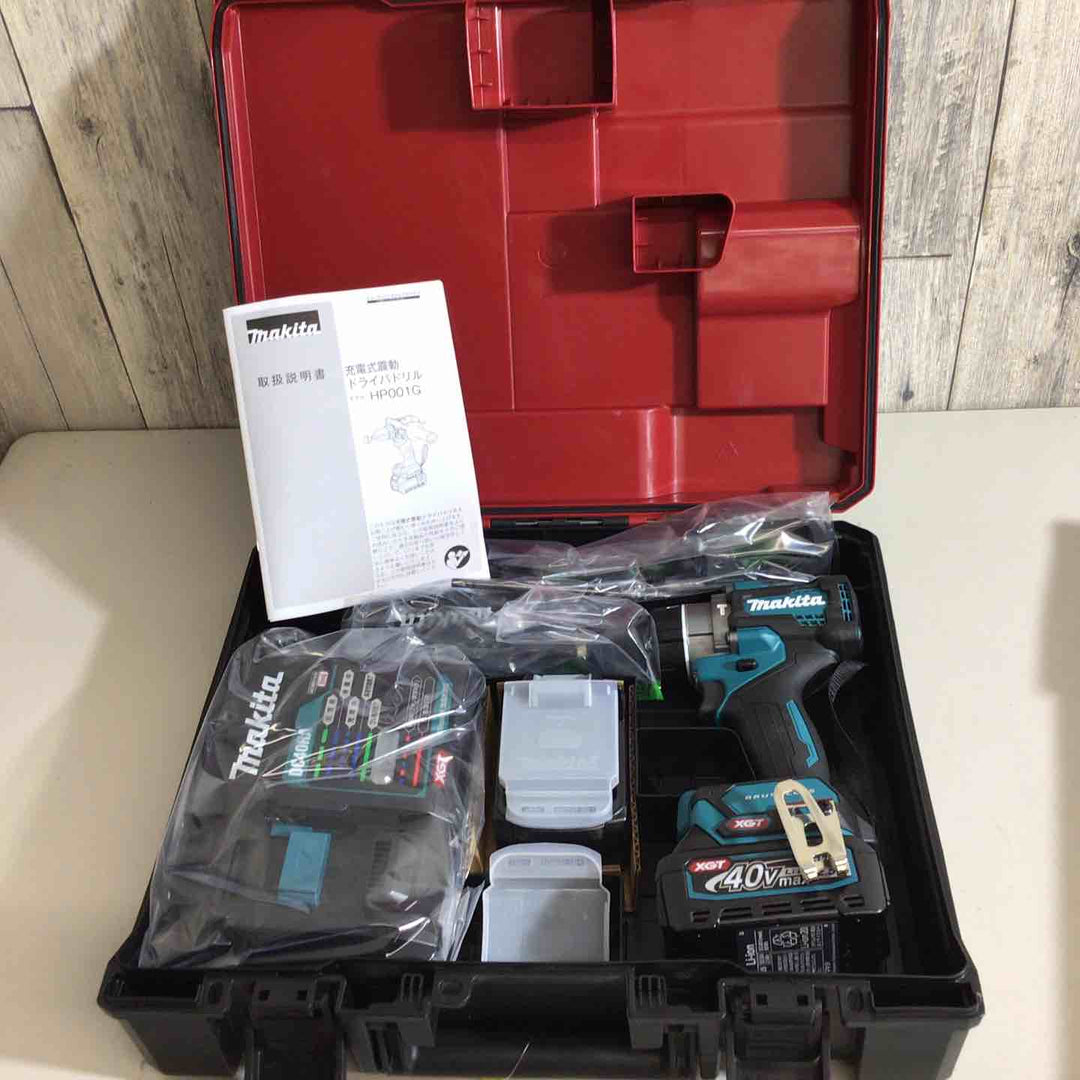 【未使用品】★純正バッテリー2個&充電器付き フルセット★マキタ(makita) コードレス振動ドリルドライバー HP001GRDX【戸田店】