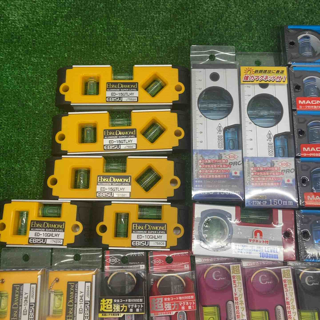 ▼18go【未開封/送料無料】水平器 磁石モデル マグネット付き 40個まとめ売り エビスダイヤモンド KOD シンワ等【川越店】