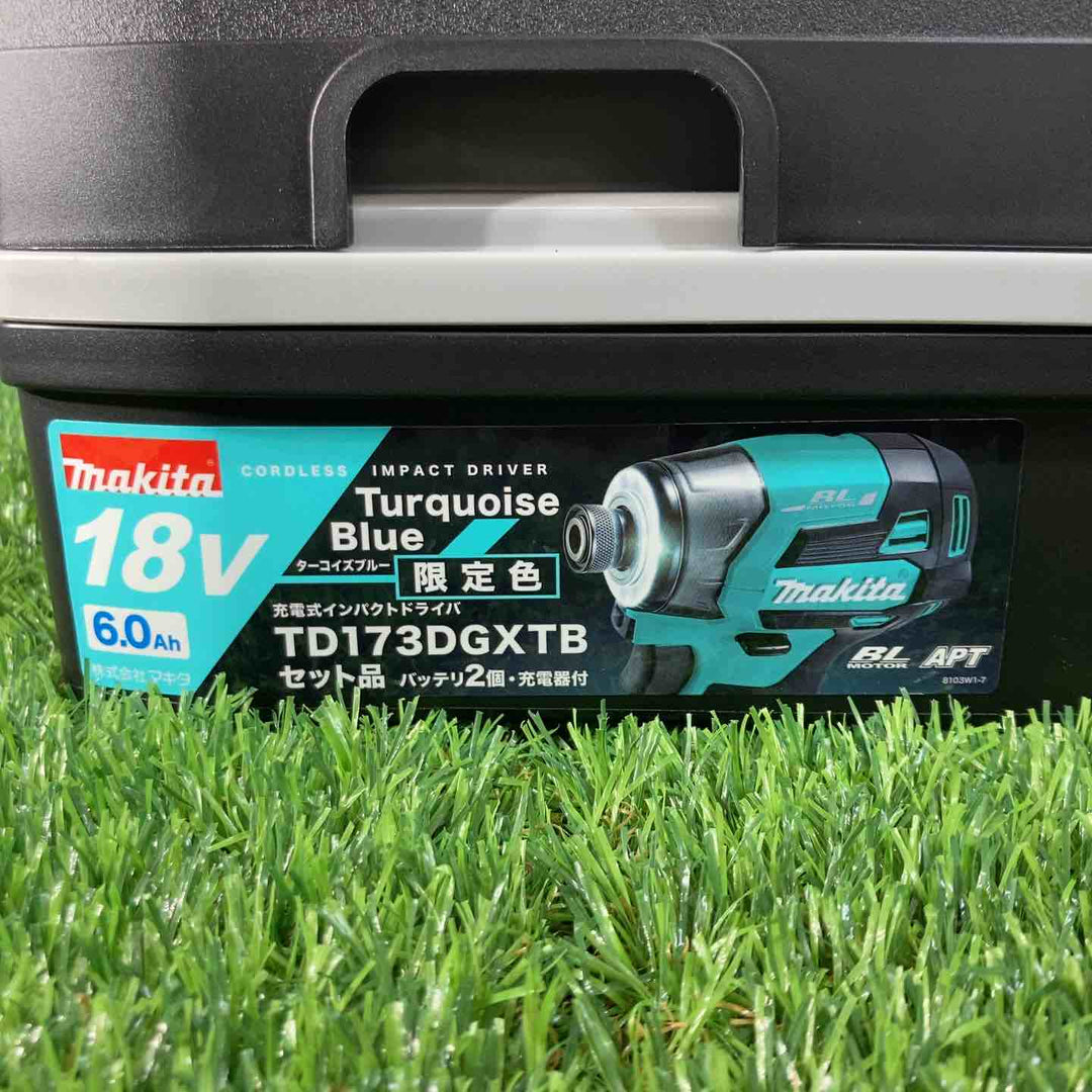 ★マキタ(makita) 18Vコードレスインパクトドライバ TD173DGXTB ターコイズブルー 限定色 純正バッテリ付【戸田店】