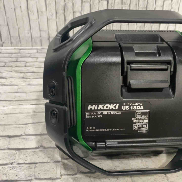 ◇ハイコーキ(HIKOKI ※旧:日立工機) コードレススピーカ 本体のみ  US18DA(NN)【川口店】