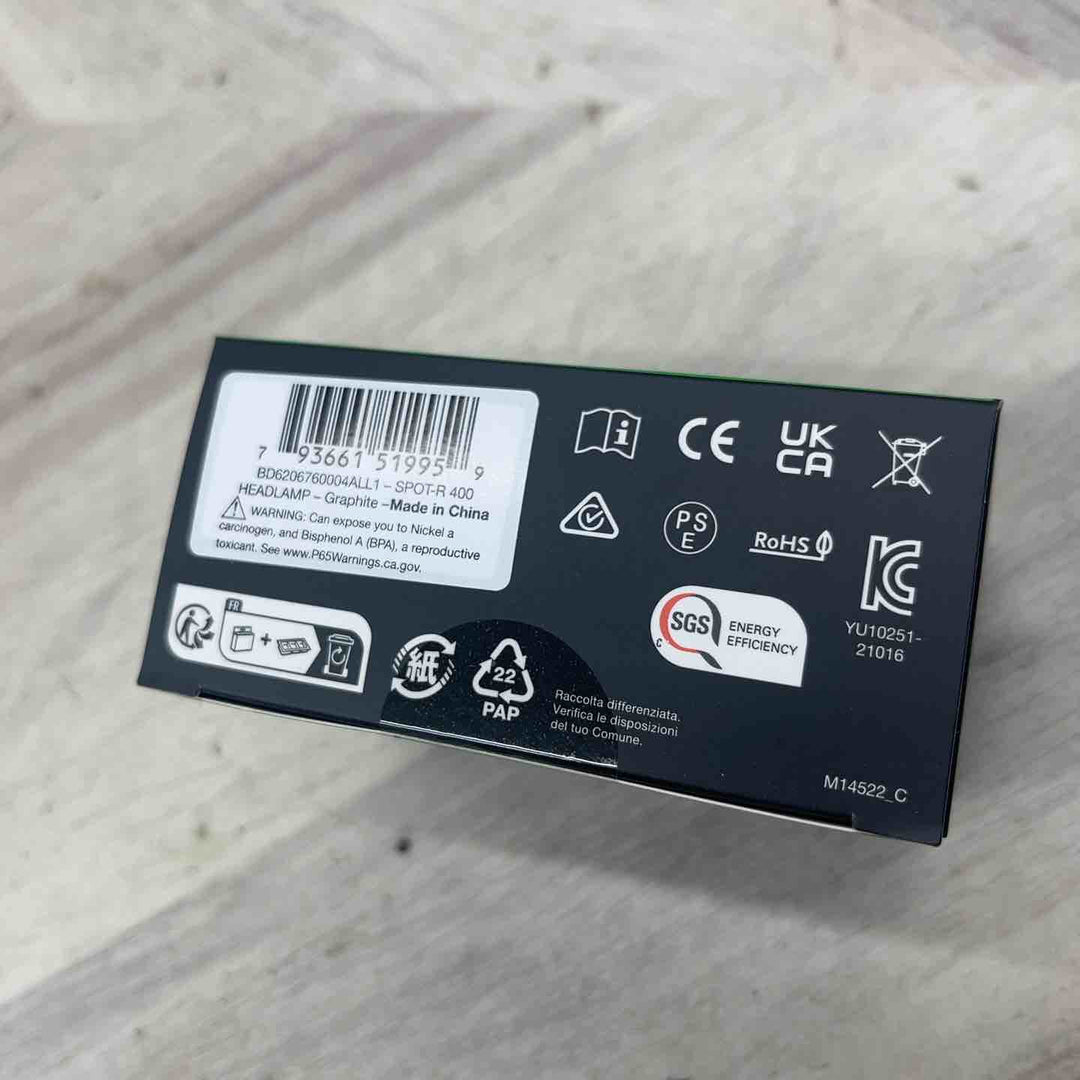 Black Diamond スポット400-R グラファイト コンパクト 充電式 【越谷店】