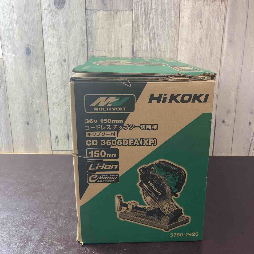 【未使用(店頭展示品)】ハイコーキ(HIKOKI ※旧:日立工機) コードレスチップソー切断機 CD3605DFA(XP)【東大和店】