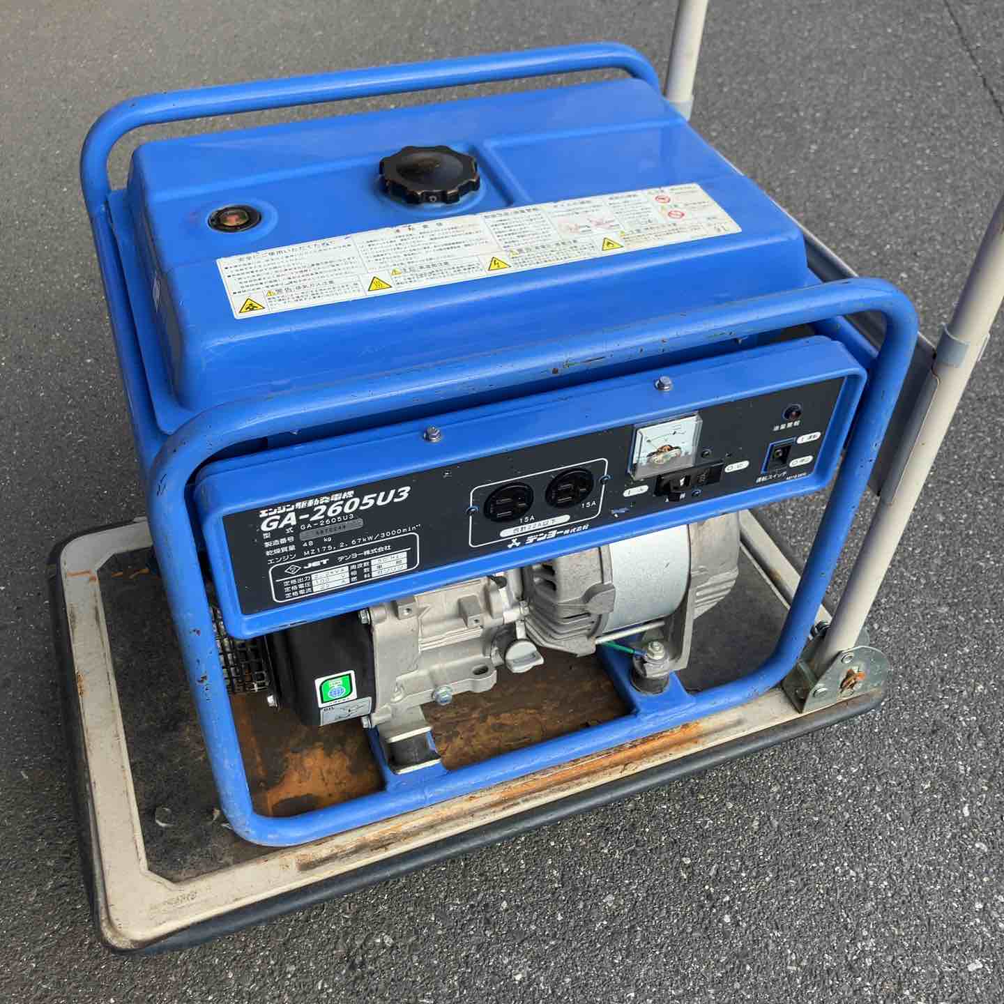 現状品・店頭受取り限定】 デンヨー/Denyo 発電機・GA-2605U3 【桶川店