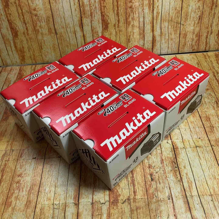 マキタ(makita) リチウムイオンバッテリー 40Vmax/4.0Ah BL4040 6個セット【川崎店】