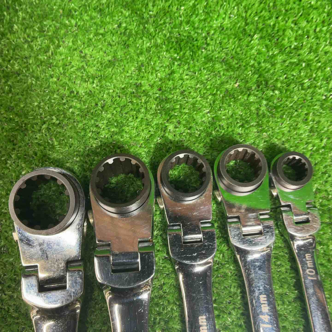 BluePoint ブルーポイント ロングフレックスラチェットレンチ BOERMLD810J、1214、1315、1618，1719５本セット【藤沢店】