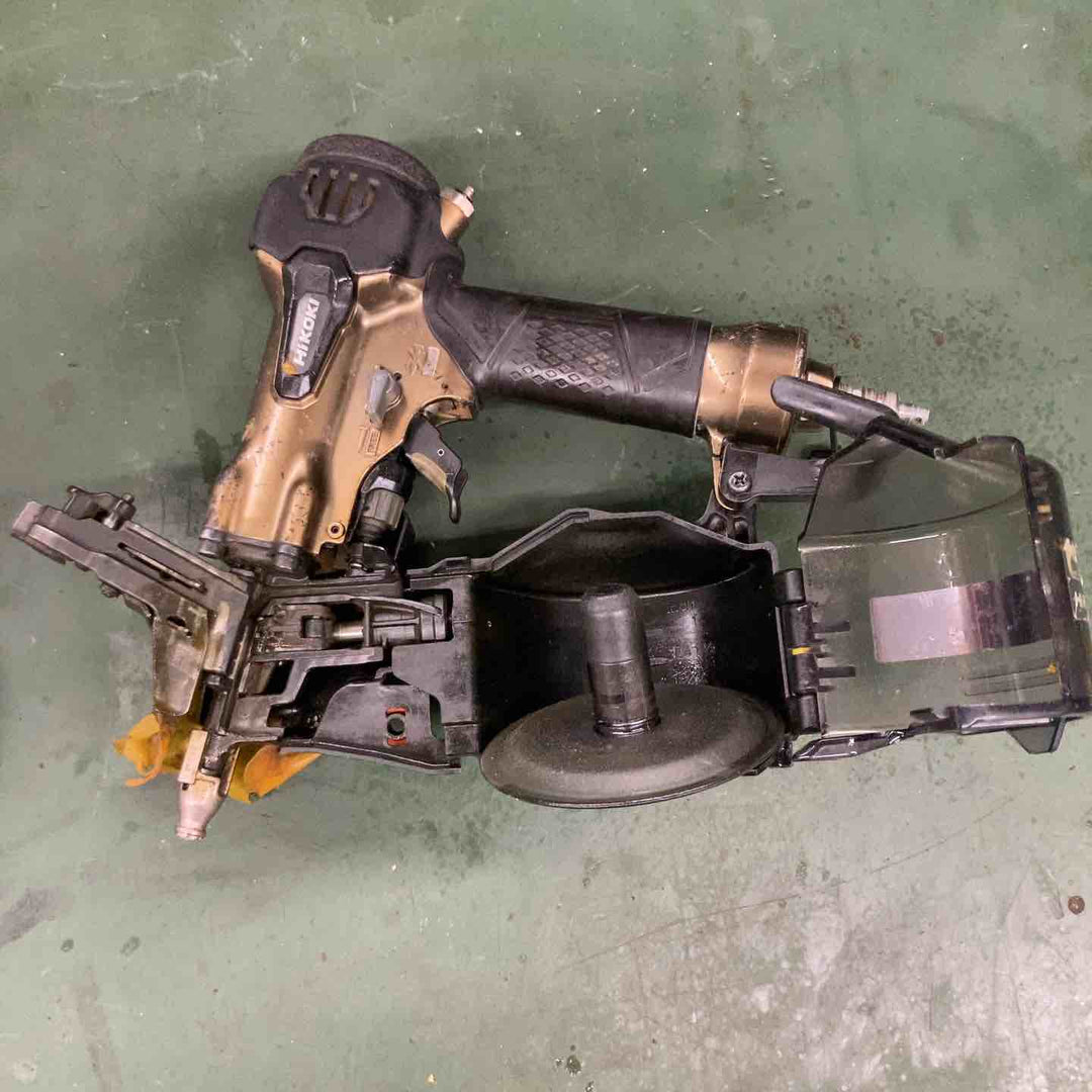 【中古品】★ハイコーキ(HIKOKI ※旧:日立工機) 高圧エア釘打ち機 NV50HR2(N)　エアダストのつまみ戻り悪いキャップ無し【戸田店】