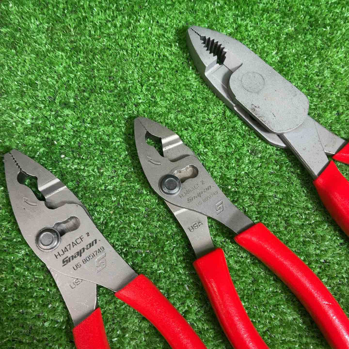 Snap-on フランクジョースリップジョイントプライヤー HJ46ACF、コンビネーションプライヤー HJ47ACF、ハイレバレージコンビネーションプライヤーHL138ACP【藤沢店】