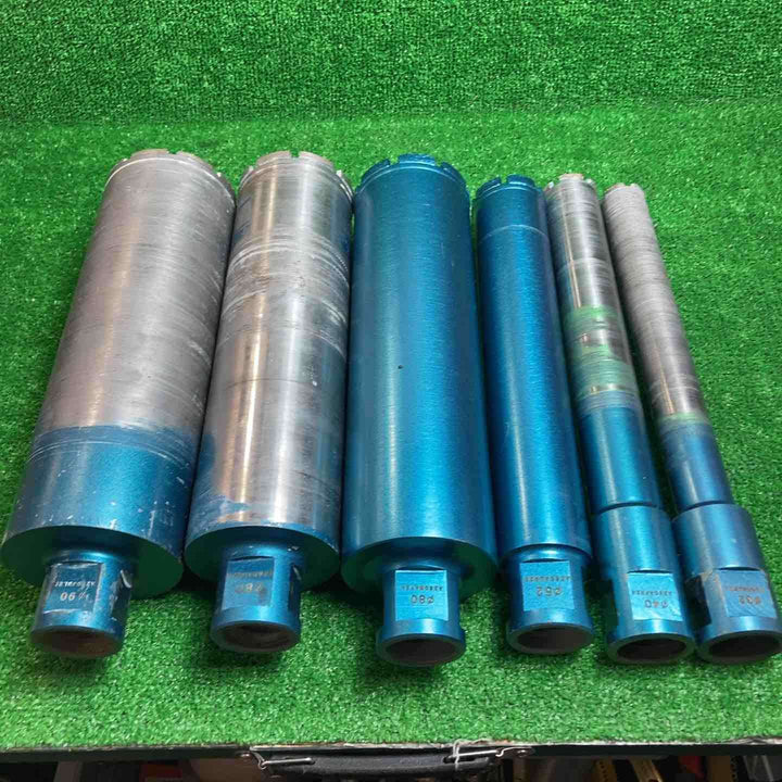 シブヤ　ダイヤモンドコアビット　90Φ、80Φ×2、52Φ、40Φ、32Φ　6本セット　有効長270㎜【川崎店】