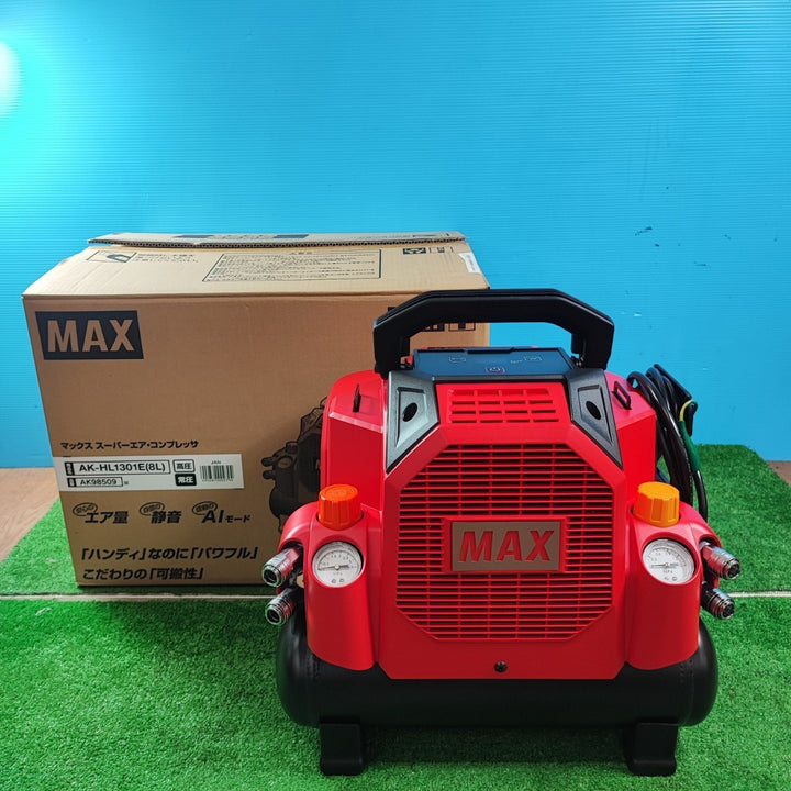 ★マックス(MAX) 高圧常圧兼用エアコンプレッサ AK-HL1301E(8L) 保証書なし【鴻巣店】
