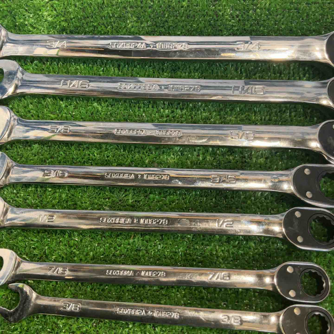 スナップオン(Snap-on) ラチェットコンビネーションレンチ 7本セット SOXRR12A 14A 16A 18A 20A 22A 24A【草加店】