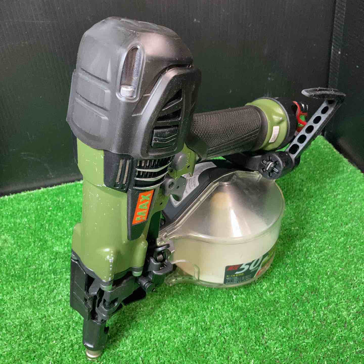 ★マックス(MAX) 高圧エア釘打ち機 HN-50N4(D)_ミリタリーグリーン【岩槻店】