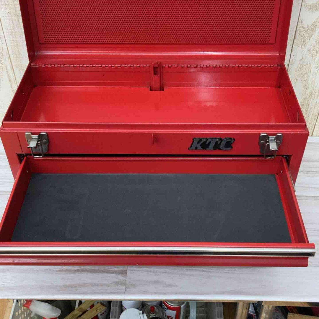 ▲KTC(京都機械工具)3段3引き出しチェスト ソリッドレッド色 SKX0213【柏店】