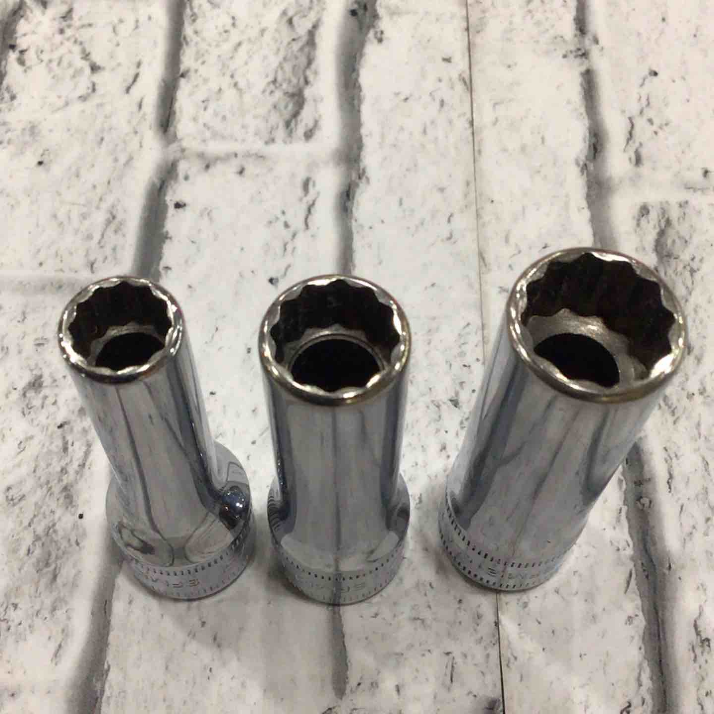 Snap-on/スナップオン 3/8インチ ディープソケット/SFS081～281/10点セット /000 ディープ | ソケット - 6角ディープソケット現状品 FDS081