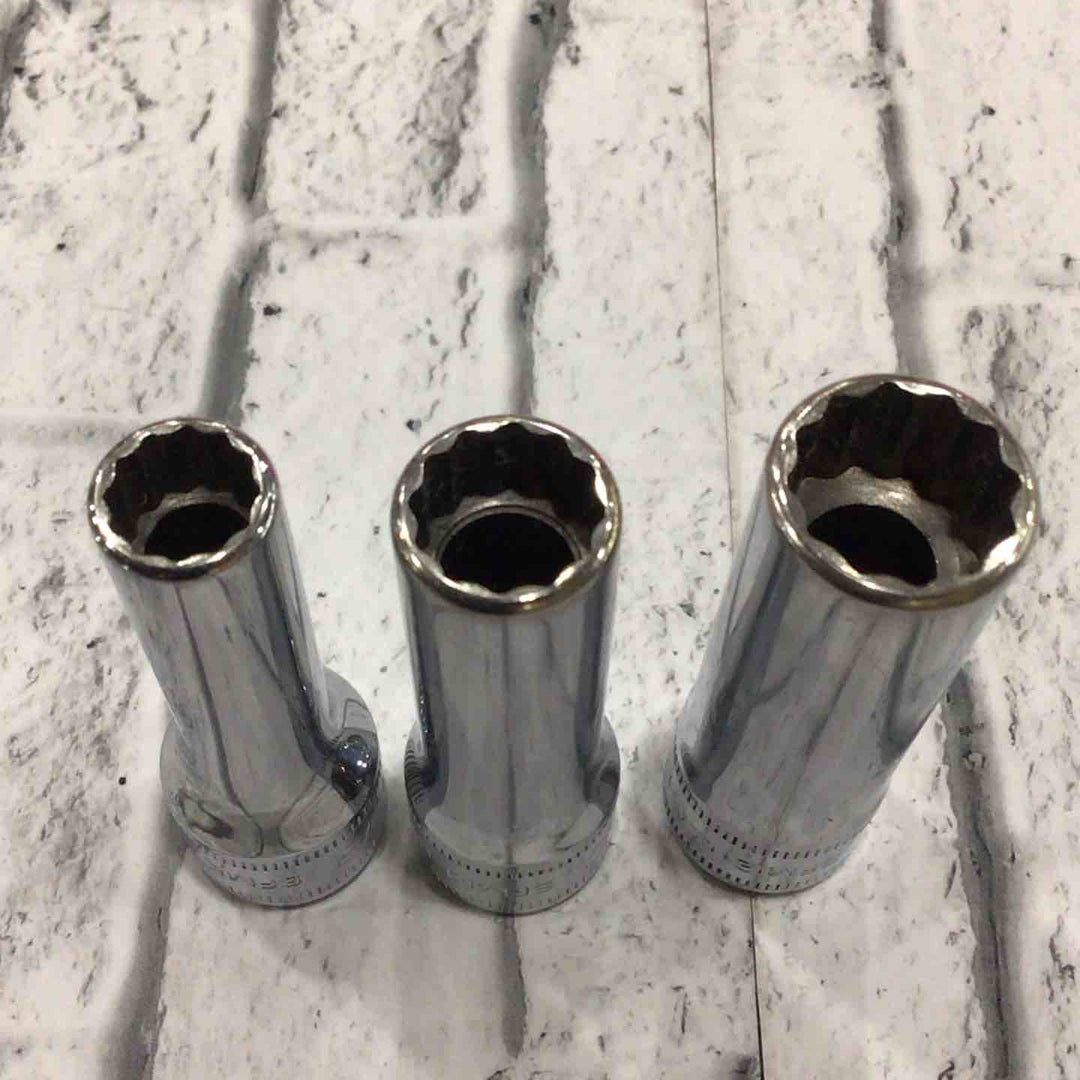 スナップオン(Snap-on) 3/8ディープソケット5点セット SFMシリーズ 新旧ロゴ混ざり 【川口店】