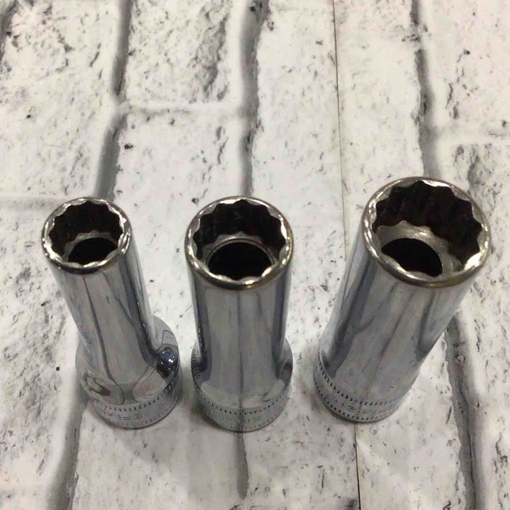 スナップオン(Snap-on) 3/8ディープソケット5点セット SFMシリーズ 新旧ロゴ混ざり 【川口店】