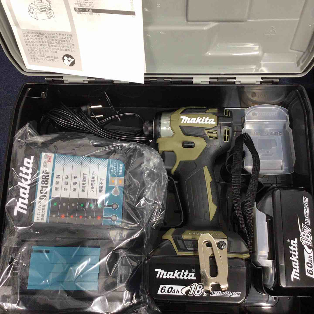 マキタ(makita) コードレスインパクトドライバー TD173DRGXO 2台セット 18V オリーブ【八潮店】