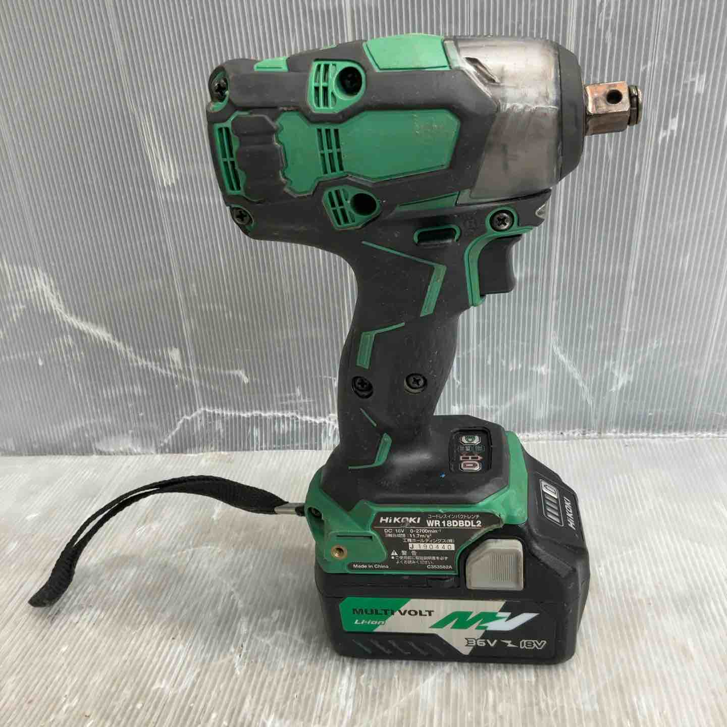 HiKOKI　コードレスインパクトレンチ WR18DBDL2 (2LXPK) ☆ハイコーキ(HIKOKI ※旧:日立工機) コードレスインパクトレンチ