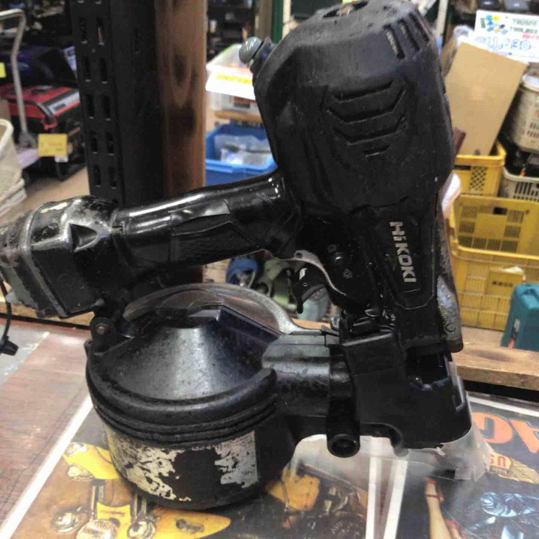 〇HiKOKI(ハイコーキ) 高圧ロール釘打機 アブソリュートブラック パワー切替機構・エアダスタ付 NV65HR2(SAB)【草加店】
