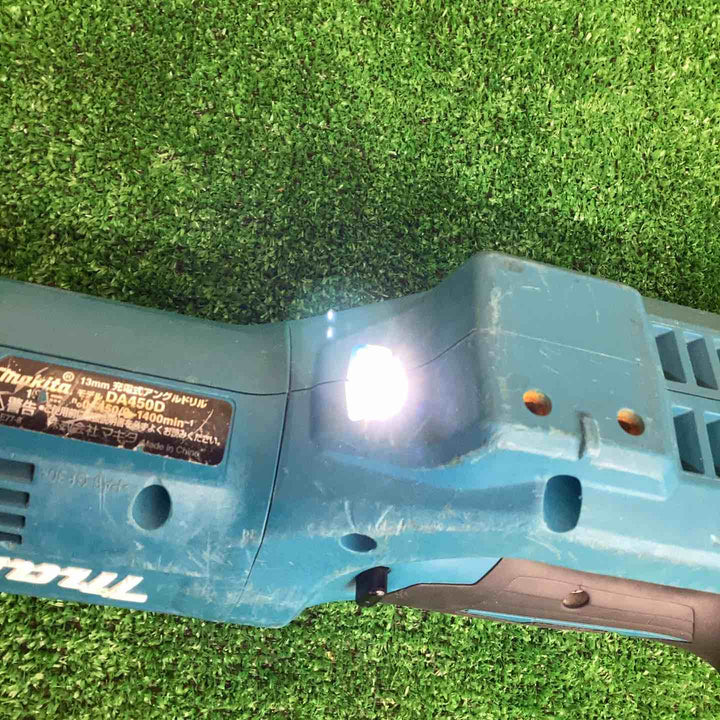 マキタ(Makita) 13mm充電式アングルドリル 18V バッテリ・充電器別売 ケース付 DA450DZK 青【越谷店】