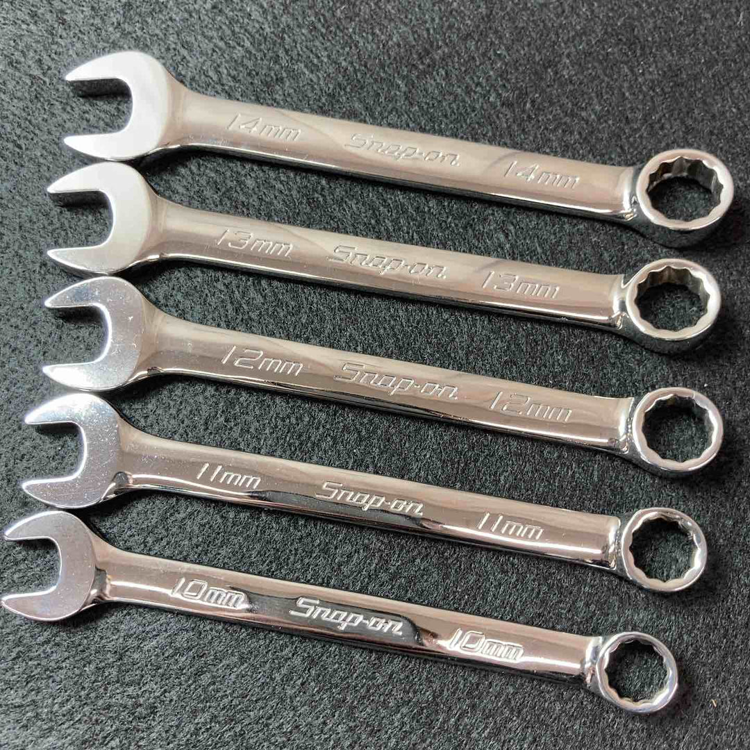 【中古美品】 Snap-on(スナップオン) OEX100B~OEX180B 5本 OEXM10B~OEXM14B 5本 コンビネーションレンチ 10本セット 【東大和店】