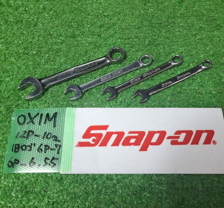 スナップオン/Snap-on フランクドライブ ミゼットコンビネーションレンチ OXIMシリーズ 4本セット 5.5mm-10mm【岩槻店】