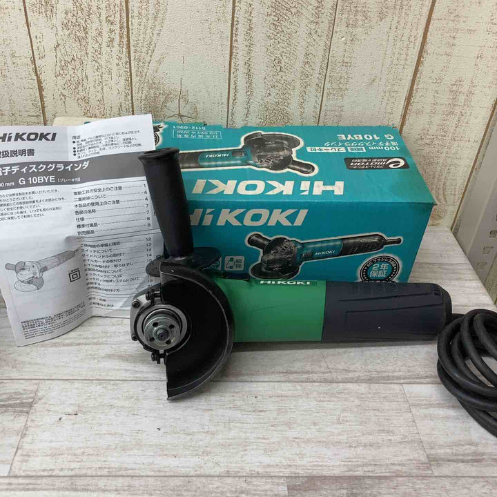 ☆ハイコーキ(HIKOKI ※旧:日立工機) 100mm電子ディスクグラインダ G10BYE【柏店】