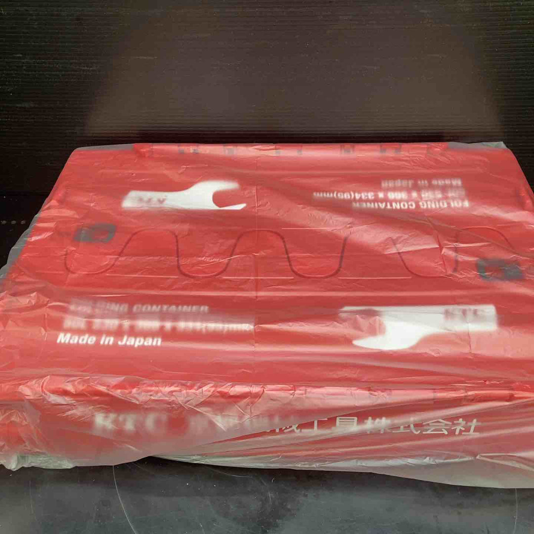 KTC(京都機械工具) 折りたたみコンテナ 50L 2個セット　赤・黒　各1個【川越店】