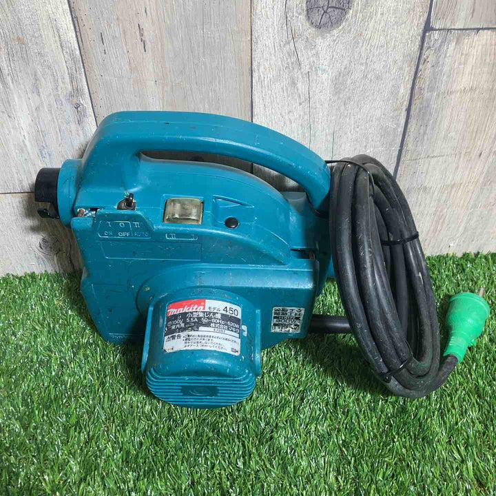 ★マキタ(makita) 小型集じん機 乾式 450(P) ホース未使用品 ゴム足・集塵袋欠品【戸田店】