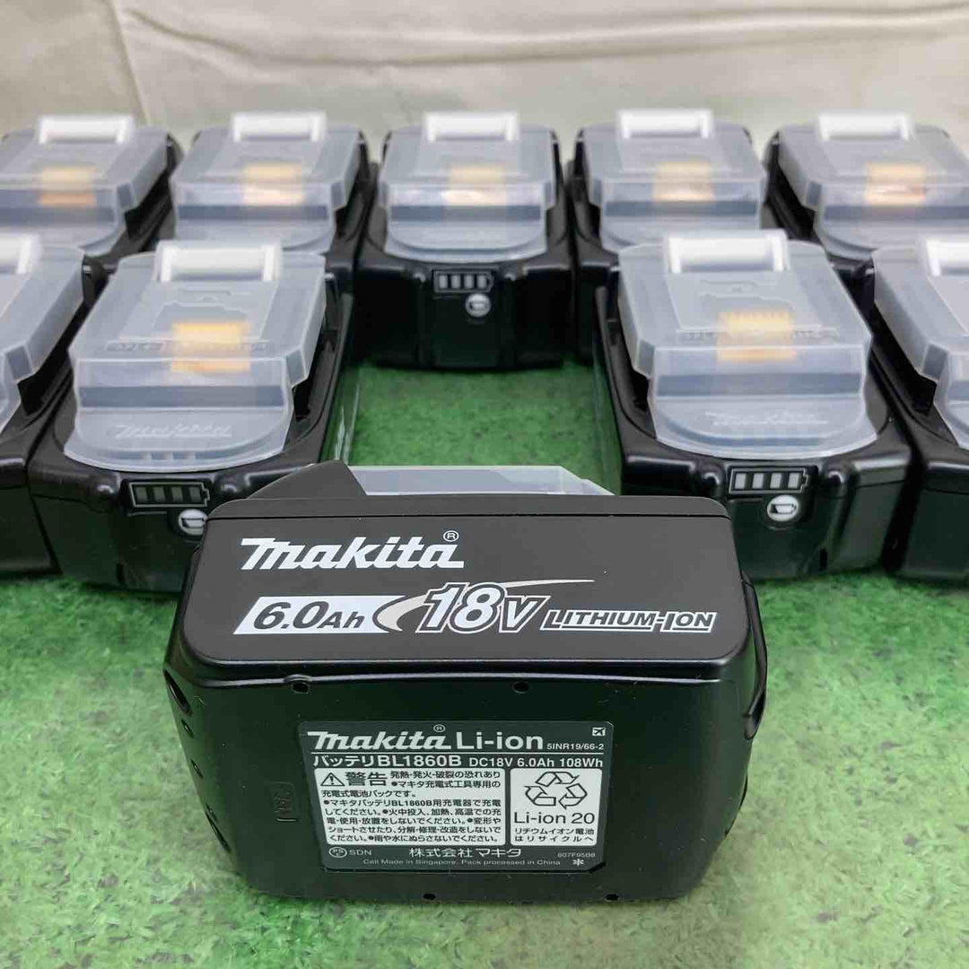 ★お得なセット品♪ 純正 マキタ(makita) リチウムイオンバッテリー 18V/6.0Ah BL1860B 10個セット【町田店】